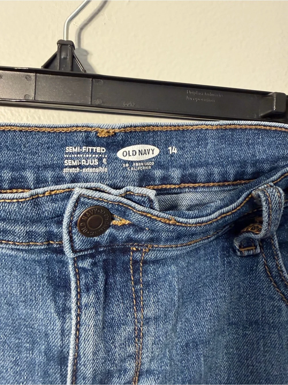 Old Navy Medium Blue Denim Roll-Cuff Women's Shorts